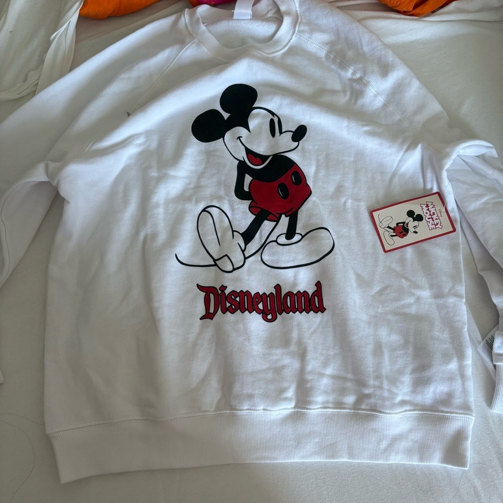 Disney White Crewneck Sweatshirt